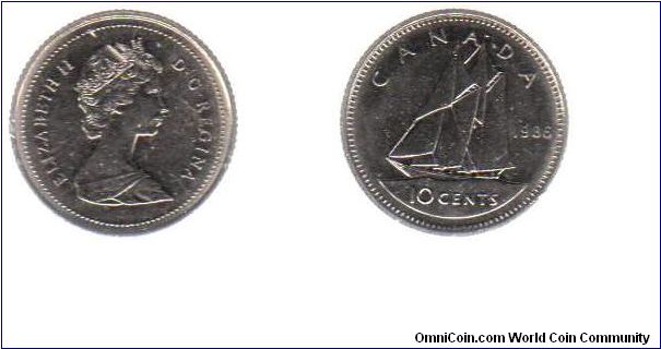 1986 10 cents