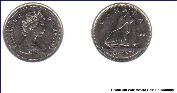 1987 10 cents