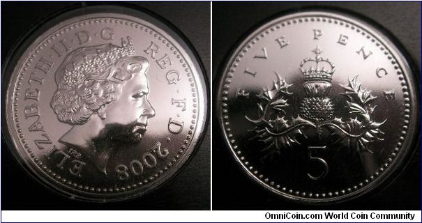 2008 limited issue old style five pence