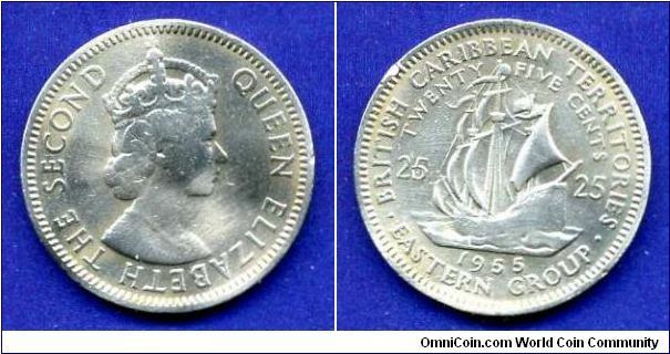 25 cents.
Elizabeth II.


Cu-Ni.