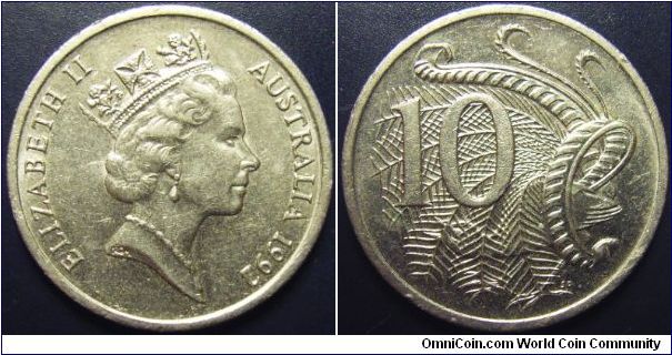 Australia 1992 10 cents.