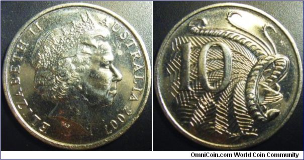 Australia 2007 10 cents.