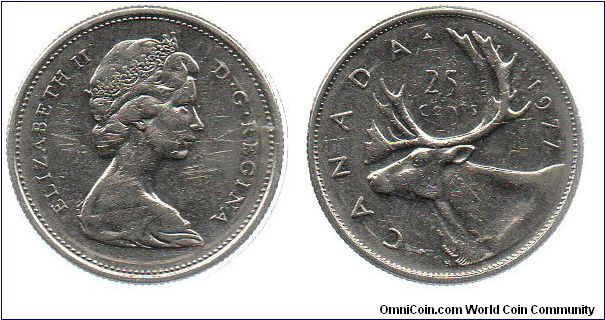 1977 25 cents