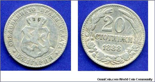 20 stotinki.
Prince Ferdinand I (1886-1908).


Cu-Ni.