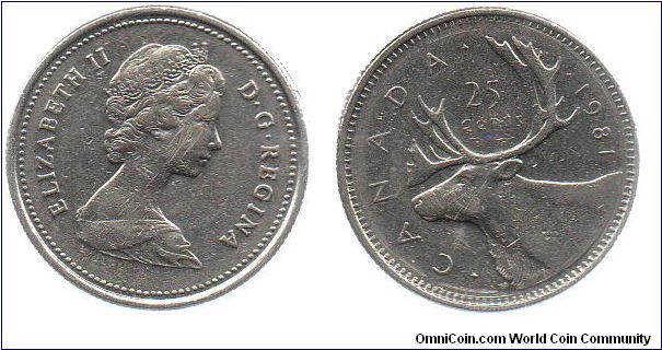1981 25 cents