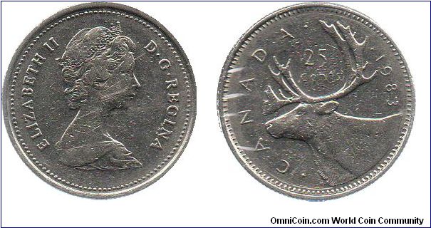 1983 25 cents