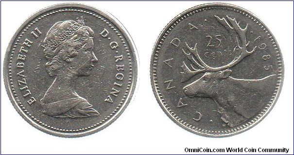 1985 25 cents