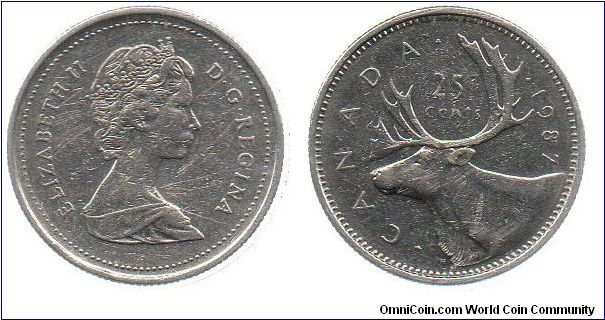 1987 25 cents