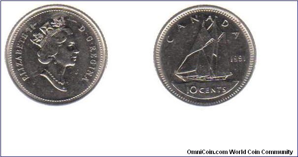 1991 10 cents