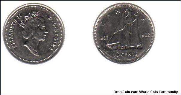 1992 10 cents