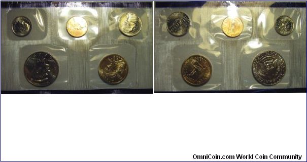 US 2000 blue mint set, mintmark P. Special thanks to Art!