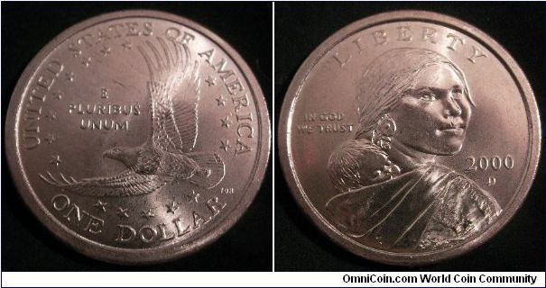 USA D 'Sacagawea' dollar