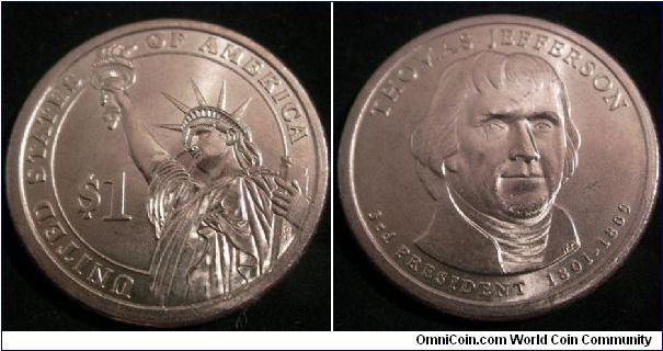 USA 'Thomas Jefferson' dollar