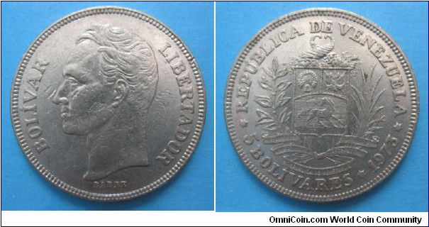 Republica de Venzuela, 5 bolivares, Ni