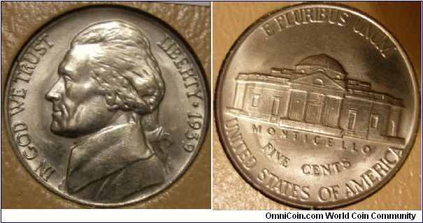 1939 Jefferson Nickel w/minor Doubled Die Reverse
(1940 Reverse)





B2G6H4