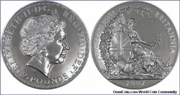 New 'heavy breathing' technique photos of 2007 uncirculated silver Britannia, managing not to make them look black!
