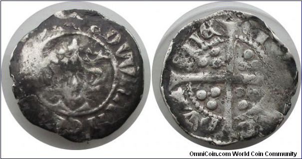 Edward I Penny. Durham (Royal) mint.Extra pellet in one quadrant of reverse.
Class9b 12gms 18mm
+EDWRANGLI----
CI--|-AS|DVR|EME