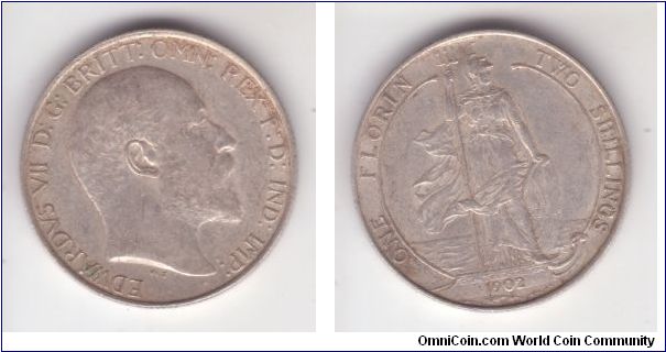 Another, a bit lighter KM-801 british 1902 florin.