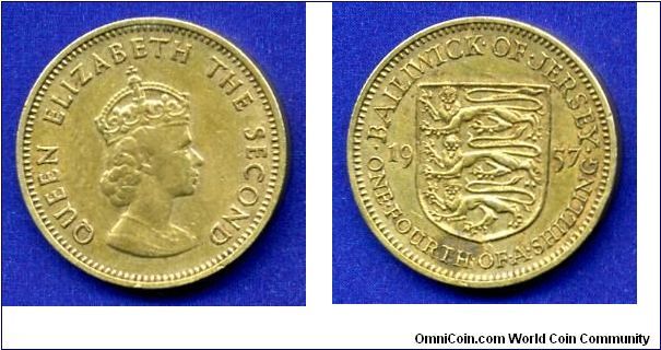 1/4 shilling.
Elizabeth II.


Br.