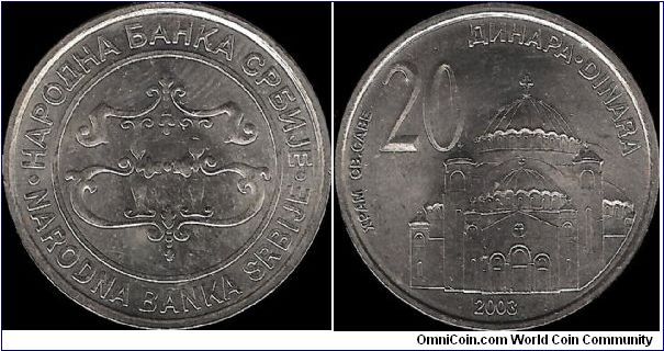 20 Dinars 2003