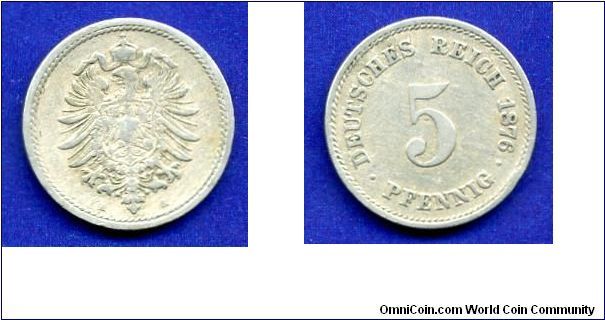 5 pfennig.
German empire.


Cu-Ni.