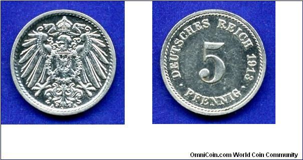 5 pfennig.
German empire.


Cu-Ni.