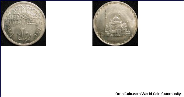 20 piastres, Cu-Ni