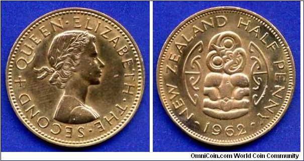 Half penny.
Elizabeth II.
Stamp shine.



Br.