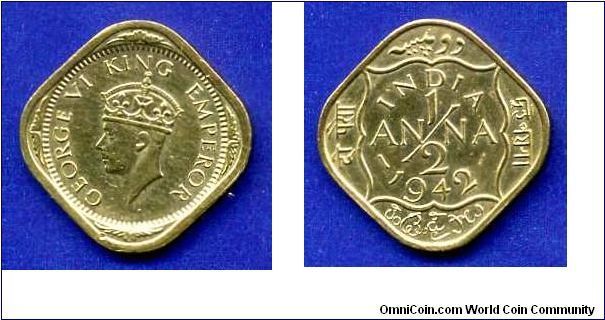 1/2 anna.
George VI (1936-1952).


Br.