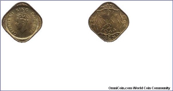 1/2 Anna:King George VI