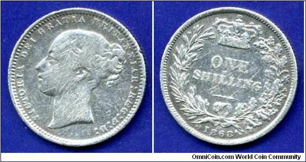 1 Shilling.
Victoria (1837-1901).


Ag925f. 5,65gr.