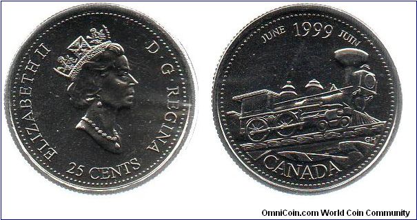 June 1999 25 cents - From Coast to Coast