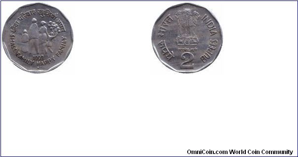 Small Family,
Happy Family:India 2 Rs