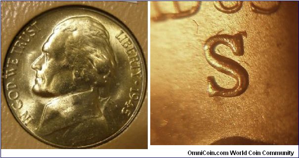 1945S Silver Jefferson Nickel S/S RPM-001 





B2G6H6