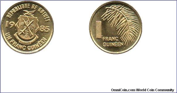 1985 1 Franc