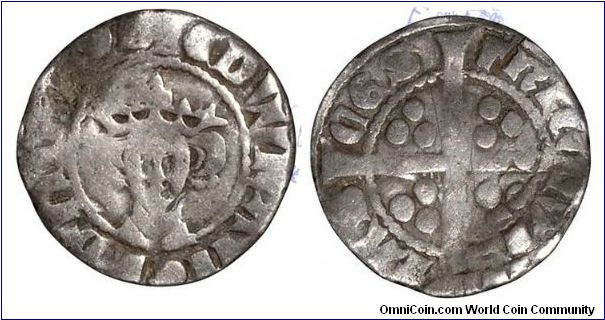 Edward I Silver penny. Chester Mint 1.12gms 
EDWRANGLDNSHYB
CIVI TAS CES TRIE