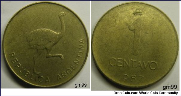 1 Centavo (1986-1987) thin