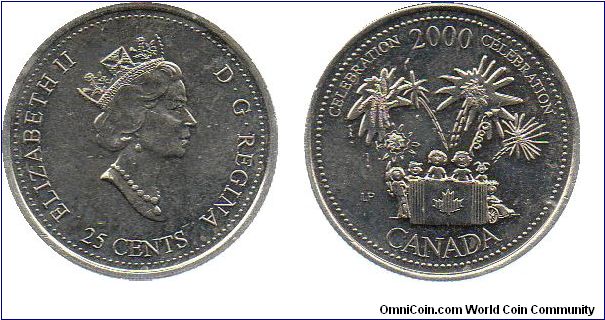 2000 25 cents - Celebration