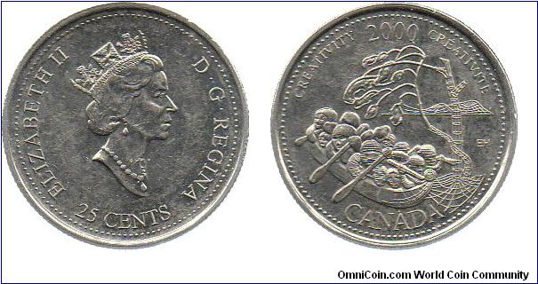 2000 25 cents - Creativity