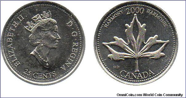 2000 25 cents - Harmony