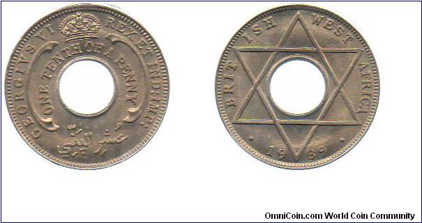 1939 1/10 penny