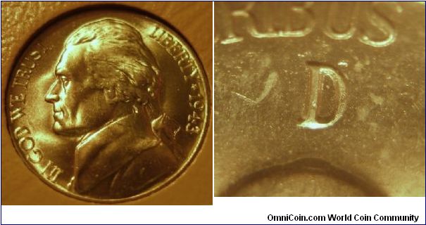 1943D Silver Jefferson Nickel Repunched Mintmark RPM-003




B2G6H10