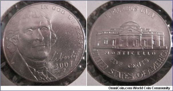 USA P 'Monicello' five cent