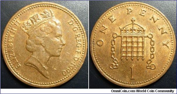 UK 1990 1 penny.