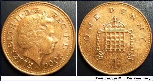 UK 2000 1 penny.