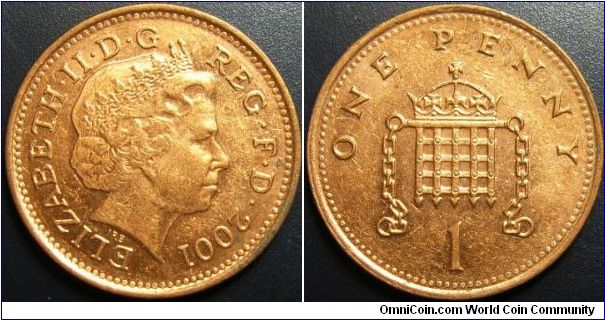 UK 2001 1 penny.