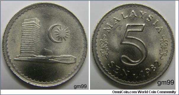 Malaysia, 5 Sen (1967-1988)