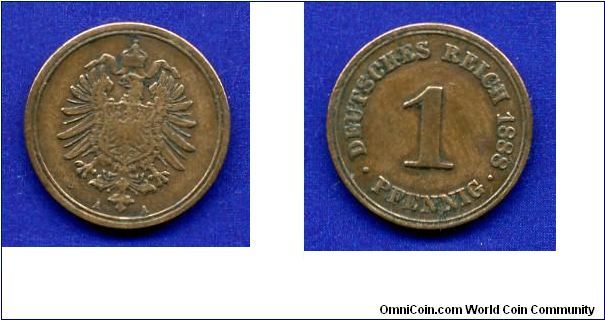 1 pfennig.
German empire.


Br.