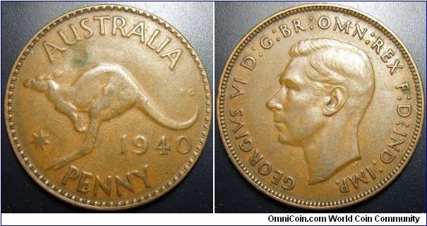 Australia 1940 1 penny.