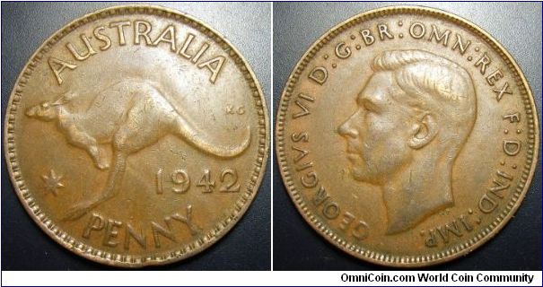 Australia 1942 1 penny.